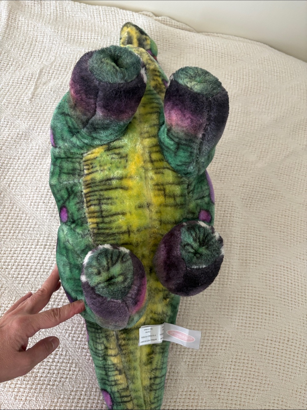 Melissa & Doug Posable Plush Dinosaur 16x48 inches nose to tail - Picture 15 of 16